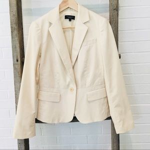 NWOT Talbots Light Cream Blazer